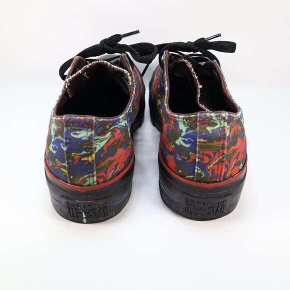 Converse Chuck Taylor Platform OX Womens Sz 8 Black Canvas Shoes 171210C Tie Dye - Picture 3 of 10